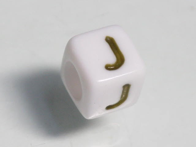 TOKO-BEADS P003-2-J Alphabet (J) 6mm P003-2-J アルファベット（J） 6mm Asian bead & African bead  Handmade,Lampeork,bead,asia,india,ethnic,parts,accessory,beads とんぼ玉,ビーズ,トンボ玉,アジア,インド,エスニック,手作り,パーツ,アクセサリー