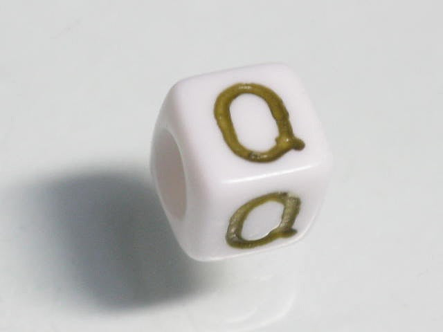 TOKO-BEADS P003-2-Q Alphabet (Q) 6mm P003-2-Q アルファベット（Q） 6mm Asian bead & African bead  Handmade,Lampeork,bead,asia,india,ethnic,parts,accessory,beads とんぼ玉,ビーズ,トンボ玉,アジア,インド,エスニック,手作り,パーツ,アクセサリー