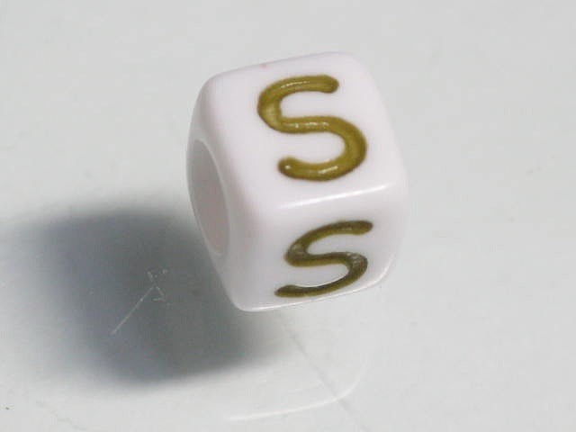 TOKO-BEADS P003-2-S Alphabet (S) 6mm P003-2-S アルファベット（S） 6mm Asian bead & African bead  Handmade,Lampeork,bead,asia,india,ethnic,parts,accessory,beads とんぼ玉,ビーズ,トンボ玉,アジア,インド,エスニック,手作り,パーツ,アクセサリー