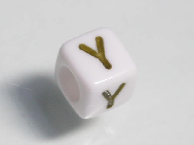 TOKO-BEADS P003-2-Y Alphabet (Y) 6mm P003-2-Y アルファベット（Y） 6mm Asian bead & African bead  Handmade,Lampeork,bead,asia,india,ethnic,parts,accessory,beads とんぼ玉,ビーズ,トンボ玉,アジア,インド,エスニック,手作り,パーツ,アクセサリー