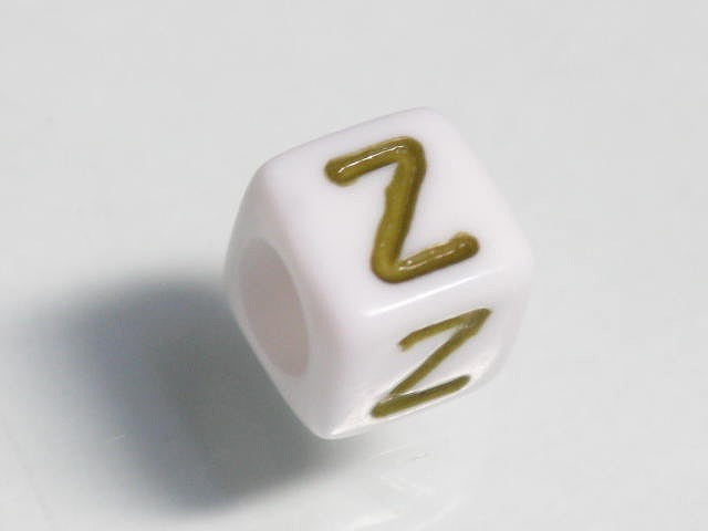 TOKO-BEADS P003-2-Z Alphabet (Z) 6mm P003-2-Z アルファベット（Z） 6mm Asian bead & African bead  Handmade,Lampeork,bead,asia,india,ethnic,parts,accessory,beads とんぼ玉,ビーズ,トンボ玉,アジア,インド,エスニック,手作り,パーツ,アクセサリー