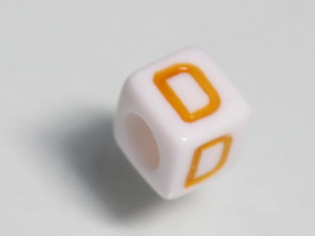 TOKO-BEADS P003-3-D Alphabet (D) 6mm P003-3-D アルファベット（D） 6mm Asian bead & African bead  Handmade,Lampeork,bead,asia,india,ethnic,parts,accessory,beads とんぼ玉,ビーズ,トンボ玉,アジア,インド,エスニック,手作り,パーツ,アクセサリー