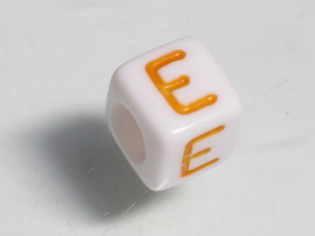 TOKO-BEADS P003-3-E Alphabet (E) 6mm P003-3-E アルファベット（E） 6mm Asian bead & African bead  Handmade,Lampeork,bead,asia,india,ethnic,parts,accessory,beads とんぼ玉,ビーズ,トンボ玉,アジア,インド,エスニック,手作り,パーツ,アクセサリー
