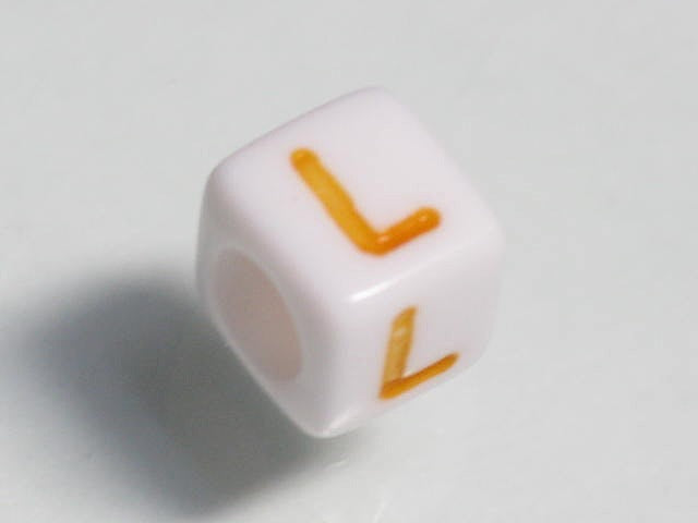 TOKO-BEADS P003-3-L Alphabet (L) 6mm P003-3-L アルファベット（L） 6mm Asian bead & African bead  Handmade,Lampeork,bead,asia,india,ethnic,parts,accessory,beads とんぼ玉,ビーズ,トンボ玉,アジア,インド,エスニック,手作り,パーツ,アクセサリー
