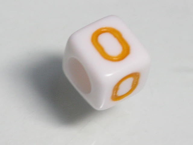 TOKO-BEADS P003-3-O Alphabet (O) 6mm P003-3-O アルファベット（O） 6mm Asian bead & African bead  Handmade,Lampeork,bead,asia,india,ethnic,parts,accessory,beads とんぼ玉,ビーズ,トンボ玉,アジア,インド,エスニック,手作り,パーツ,アクセサリー