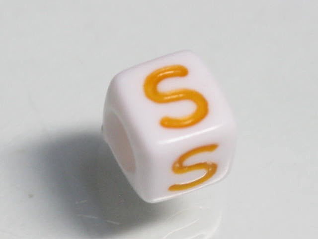 TOKO-BEADS P003-3-S Alphabet (S) 6mm P003-3-S アルファベット（S） 6mm Asian bead & African bead  Handmade,Lampeork,bead,asia,india,ethnic,parts,accessory,beads とんぼ玉,ビーズ,トンボ玉,アジア,インド,エスニック,手作り,パーツ,アクセサリー