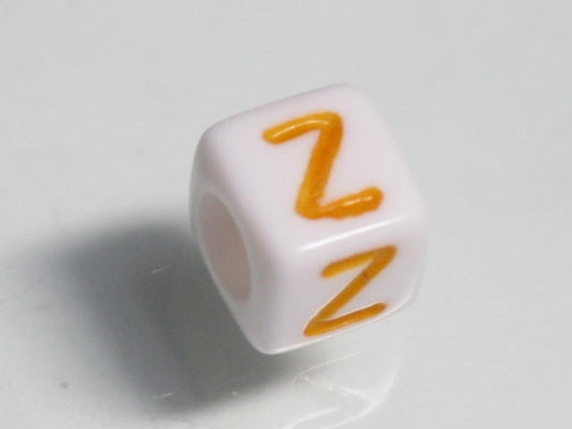TOKO-BEADS P003-3-Z Alphabet (Z) 6mm P003-3-Z アルファベット（Z） 6mm Asian bead & African bead  Handmade,Lampeork,bead,asia,india,ethnic,parts,accessory,beads とんぼ玉,ビーズ,トンボ玉,アジア,インド,エスニック,手作り,パーツ,アクセサリー