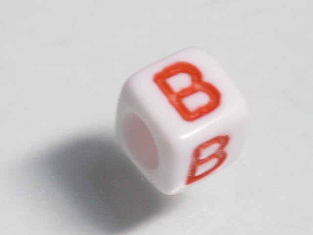 TOKO-BEADS P003-4-B Alphabet (B) 6mm P003-4-B アルファベット（B） 6mm Asian bead & African bead  Handmade,Lampeork,bead,asia,india,ethnic,parts,accessory,beads とんぼ玉,ビーズ,トンボ玉,アジア,インド,エスニック,手作り,パーツ,アクセサリー