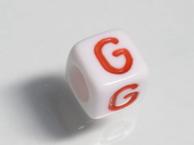 TOKO-BEADS P003-4-G Alphabet (G) 6mm P003-4-G アルファベット（G） 6mm Asian bead & African bead  Handmade,Lampeork,bead,asia,india,ethnic,parts,accessory,beads とんぼ玉,ビーズ,トンボ玉,アジア,インド,エスニック,手作り,パーツ,アクセサリー