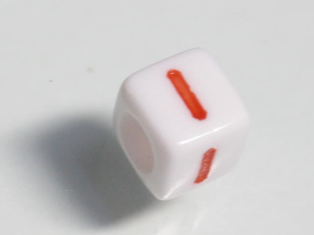 TOKO-BEADS P003-4-I Alphabet (I) 6mm P003-4-I アルファベット（I） 6mm Asian bead & African bead  Handmade,Lampeork,bead,asia,india,ethnic,parts,accessory,beads とんぼ玉,ビーズ,トンボ玉,アジア,インド,エスニック,手作り,パーツ,アクセサリー