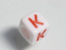 TOKO-BEADS P003-4-K Alphabet (K) 6mm P003-4-K アルファベット（K） 6mm Asian bead & African bead  Handmade,Lampeork,bead,asia,india,ethnic,parts,accessory,beads とんぼ玉,ビーズ,トンボ玉,アジア,インド,エスニック,手作り,パーツ,アクセサリー