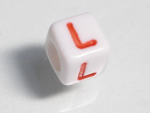 TOKO-BEADS P003-4-L Alphabet (L) 6mm P003-4-L アルファベット（L） 6mm Asian bead & African bead  Handmade,Lampeork,bead,asia,india,ethnic,parts,accessory,beads とんぼ玉,ビーズ,トンボ玉,アジア,インド,エスニック,手作り,パーツ,アクセサリー