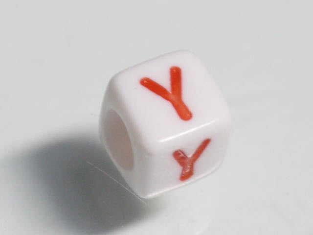 TOKO-BEADS P003-4-Y Alphabet (Y) 6mm P003-4-Y アルファベット（Y） 6mm Asian bead & African bead  Handmade,Lampeork,bead,asia,india,ethnic,parts,accessory,beads とんぼ玉,ビーズ,トンボ玉,アジア,インド,エスニック,手作り,パーツ,アクセサリー