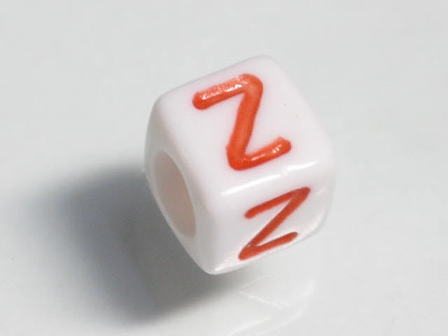 TOKO-BEADS P003-4-Z Alphabet (Z) 6mm P003-4-Z アルファベット（Z） 6mm Asian bead & African bead  Handmade,Lampeork,bead,asia,india,ethnic,parts,accessory,beads とんぼ玉,ビーズ,トンボ玉,アジア,インド,エスニック,手作り,パーツ,アクセサリー