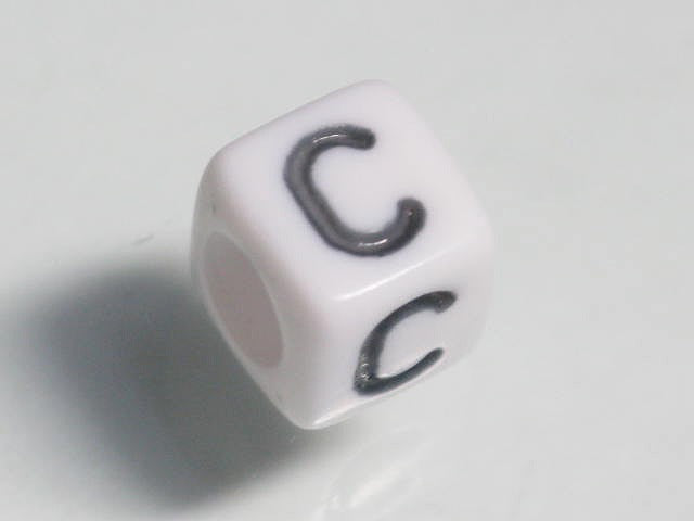 TOKO-BEADS P003-5-C Alphabet (C) 6mm P003-5-C アルファベット（C） 6mm Asian bead & African bead  Handmade,Lampeork,bead,asia,india,ethnic,parts,accessory,beads とんぼ玉,ビーズ,トンボ玉,アジア,インド,エスニック,手作り,パーツ,アクセサリー
