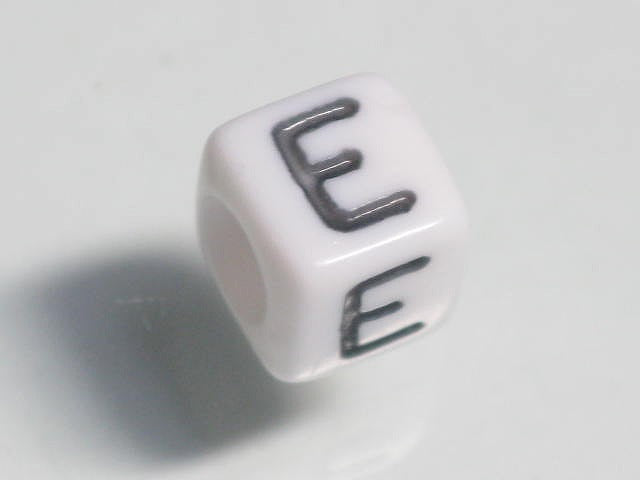 TOKO-BEADS P003-5-E Alphabet (E) 6mm P003-5-E アルファベット（E） 6mm Asian bead & African bead  Handmade,Lampeork,bead,asia,india,ethnic,parts,accessory,beads とんぼ玉,ビーズ,トンボ玉,アジア,インド,エスニック,手作り,パーツ,アクセサリー