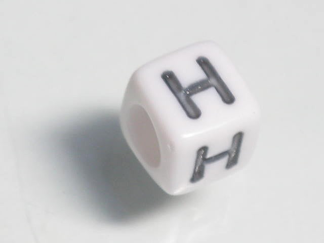 TOKO-BEADS P003-5-H Alphabet (H) 6mm P003-5-H アルファベット（H） 6mm Asian bead & African bead  Handmade,Lampeork,bead,asia,india,ethnic,parts,accessory,beads とんぼ玉,ビーズ,トンボ玉,アジア,インド,エスニック,手作り,パーツ,アクセサリー