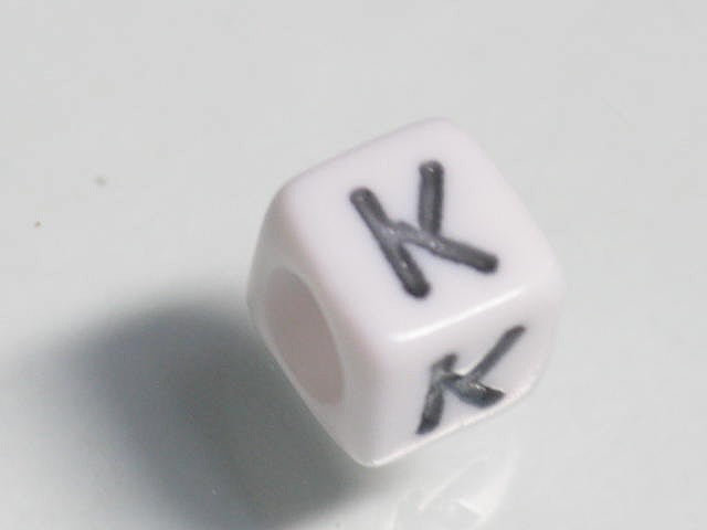 TOKO-BEADS P003-5-K Alphabet (K) 6mm P003-5-K アルファベット（K） 6mm Asian bead & African bead  Handmade,Lampeork,bead,asia,india,ethnic,parts,accessory,beads とんぼ玉,ビーズ,トンボ玉,アジア,インド,エスニック,手作り,パーツ,アクセサリー