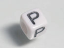 TOKO-BEADS P003-5-P Alphabet (P) 6mm P003-5-P アルファベット（P） 6mm Asian bead & African bead  Handmade,Lampeork,bead,asia,india,ethnic,parts,accessory,beads とんぼ玉,ビーズ,トンボ玉,アジア,インド,エスニック,手作り,パーツ,アクセサリー