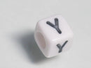 TOKO-BEADS P003-5-Y Alphabet (Y) 6mm P003-5-Y アルファベット（Y） 6mm Asian bead & African bead  Handmade,Lampeork,bead,asia,india,ethnic,parts,accessory,beads とんぼ玉,ビーズ,トンボ玉,アジア,インド,エスニック,手作り,パーツ,アクセサリー