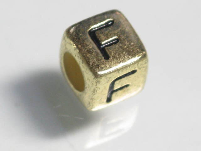 TOKO-BEADS P004-1-F Alphabet (F) 6mm P004-1-F アルファベット（F） 6mm Asian bead & African bead  Handmade,Lampeork,bead,asia,india,ethnic,parts,accessory,beads とんぼ玉,ビーズ,トンボ玉,アジア,インド,エスニック,手作り,パーツ,アクセサリー