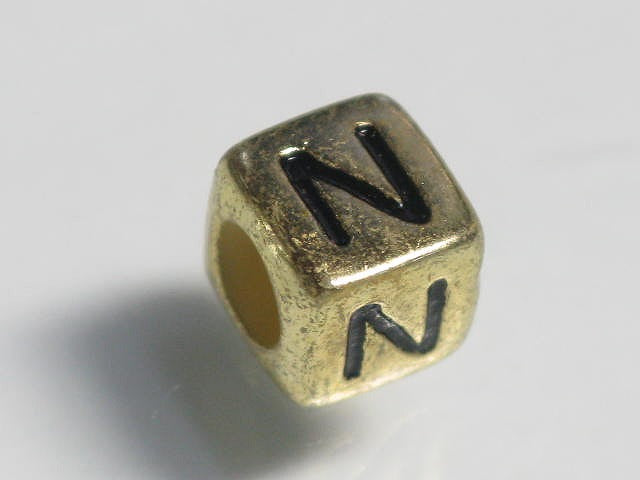 TOKO-BEADS P004-1-N Alphabet (N) 6mm P004-1-N アルファベット（N） 6mm Asian bead & African bead  Handmade,Lampeork,bead,asia,india,ethnic,parts,accessory,beads とんぼ玉,ビーズ,トンボ玉,アジア,インド,エスニック,手作り,パーツ,アクセサリー
