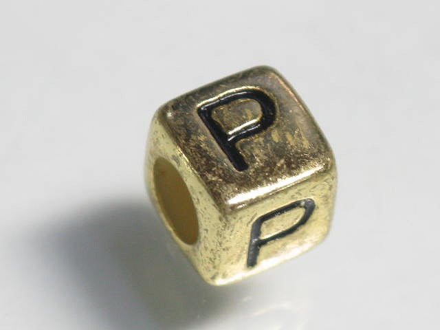 TOKO-BEADS P004-1-P Alphabet (P) 6mm P004-1-P アルファベット（P） 6mm Asian bead & African bead  Handmade,Lampeork,bead,asia,india,ethnic,parts,accessory,beads とんぼ玉,ビーズ,トンボ玉,アジア,インド,エスニック,手作り,パーツ,アクセサリー