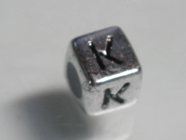 TOKO-BEADS P004-2-K Alphabet (K) 6mm P004-2-K アルファベット（K） 6mm Asian bead & African bead  Handmade,Lampeork,bead,asia,india,ethnic,parts,accessory,beads とんぼ玉,ビーズ,トンボ玉,アジア,インド,エスニック,手作り,パーツ,アクセサリー