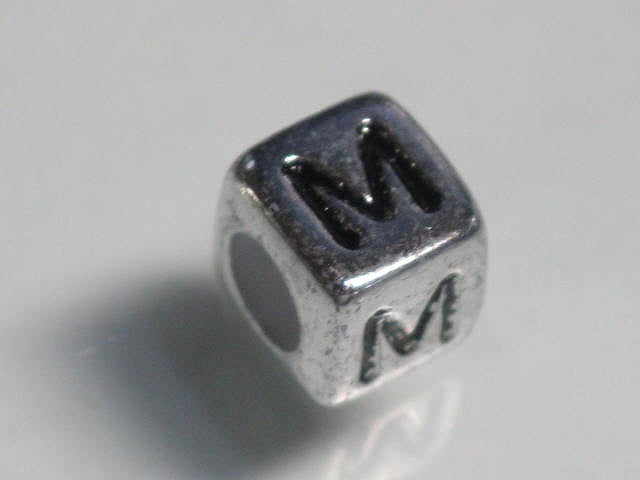 TOKO-BEADS P004-2-M Alphabet (M) 6mm P004-2-M アルファベット（M） 6mm Asian bead & African bead  Handmade,Lampeork,bead,asia,india,ethnic,parts,accessory,beads とんぼ玉,ビーズ,トンボ玉,アジア,インド,エスニック,手作り,パーツ,アクセサリー