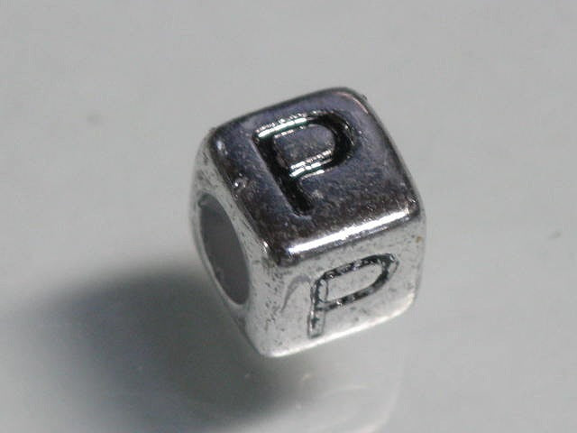 TOKO-BEADS P004-2-P Alphabet (P) 6mm P004-2-P アルファベット（P） 6mm Asian bead & African bead  Handmade,Lampeork,bead,asia,india,ethnic,parts,accessory,beads とんぼ玉,ビーズ,トンボ玉,アジア,インド,エスニック,手作り,パーツ,アクセサリー