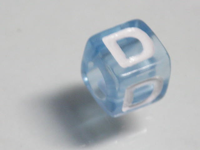 TOKO-BEADS P005-1-D Alphabet (D) 7mm P005-1-D アルファベット（D） 7mm Asian bead & African bead  Handmade,Lampeork,bead,asia,india,ethnic,parts,accessory,beads とんぼ玉,ビーズ,トンボ玉,アジア,インド,エスニック,手作り,パーツ,アクセサリー