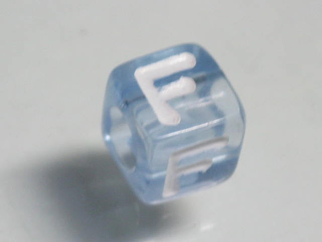 TOKO-BEADS P005-1-F Alphabet (F) 7mm P005-1-F アルファベット（F） 7mm Asian bead & African bead  Handmade,Lampeork,bead,asia,india,ethnic,parts,accessory,beads とんぼ玉,ビーズ,トンボ玉,アジア,インド,エスニック,手作り,パーツ,アクセサリー