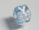 TOKO-BEADS P005-1-Y Alphabet (Y) 7mm P005-1-Y アルファベット（Y） 7mm Asian bead & African bead  Handmade,Lampeork,bead,asia,india,ethnic,parts,accessory,beads とんぼ玉,ビーズ,トンボ玉,アジア,インド,エスニック,手作り,パーツ,アクセサリー