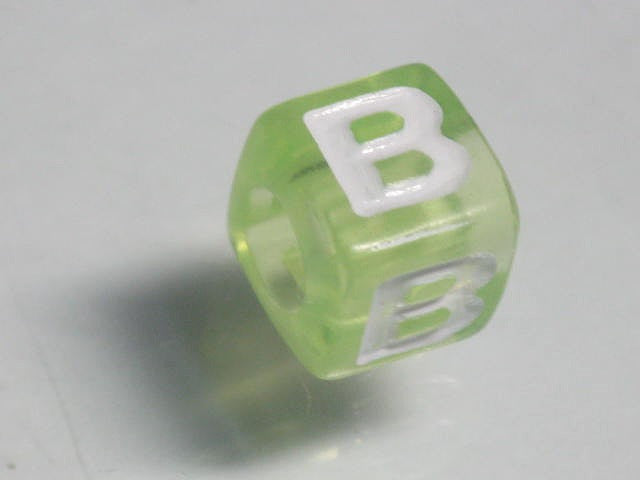 TOKO-BEADS P005-2-B Alphabet (B) 7mm P005-2-B アルファベット（B） 7mm Asian bead & African bead  Handmade,Lampeork,bead,asia,india,ethnic,parts,accessory,beads とんぼ玉,ビーズ,トンボ玉,アジア,インド,エスニック,手作り,パーツ,アクセサリー