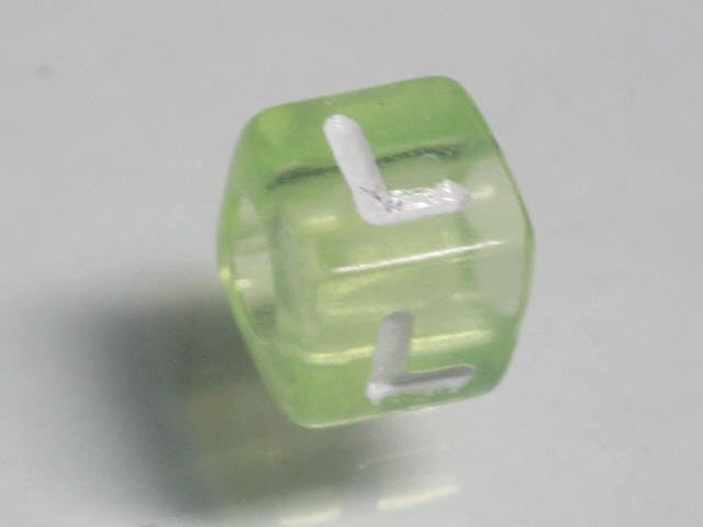 TOKO-BEADS P005-2-L Alphabet (L) 7mm P005-2-L アルファベット（L） 7mm Asian bead & African bead  Handmade,Lampeork,bead,asia,india,ethnic,parts,accessory,beads とんぼ玉,ビーズ,トンボ玉,アジア,インド,エスニック,手作り,パーツ,アクセサリー