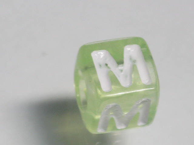 TOKO-BEADS P005-2-M Alphabet (M) 7mm P005-2-M アルファベット（M） 7mm Asian bead & African bead  Handmade,Lampeork,bead,asia,india,ethnic,parts,accessory,beads とんぼ玉,ビーズ,トンボ玉,アジア,インド,エスニック,手作り,パーツ,アクセサリー