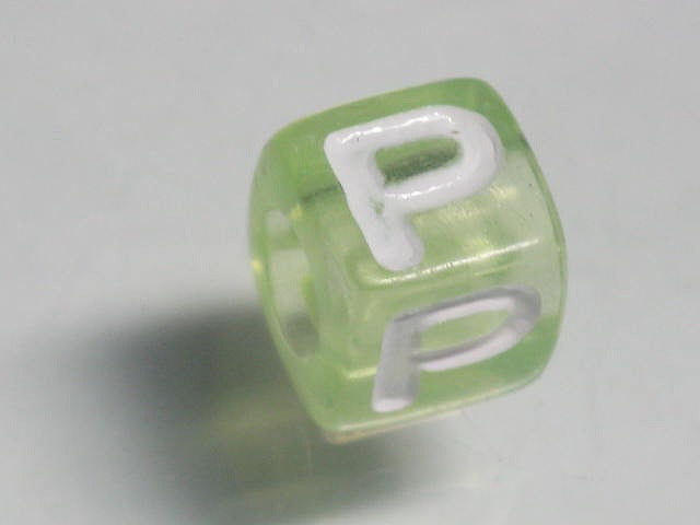 TOKO-BEADS P005-2-P Alphabet (P) 7mm P005-2-P アルファベット（P） 7mm Asian bead & African bead  Handmade,Lampeork,bead,asia,india,ethnic,parts,accessory,beads とんぼ玉,ビーズ,トンボ玉,アジア,インド,エスニック,手作り,パーツ,アクセサリー