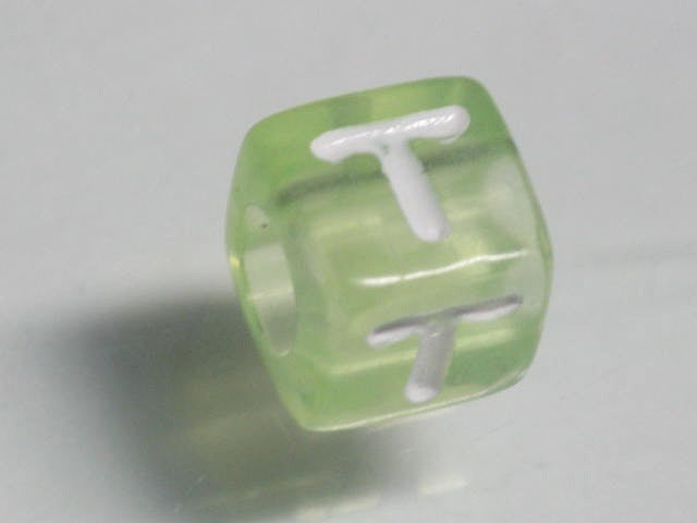 TOKO-BEADS P005-2-T Alphabet (T) 7mm P005-2-T アルファベット（T） 7mm Asian bead & African bead  Handmade,Lampeork,bead,asia,india,ethnic,parts,accessory,beads とんぼ玉,ビーズ,トンボ玉,アジア,インド,エスニック,手作り,パーツ,アクセサリー