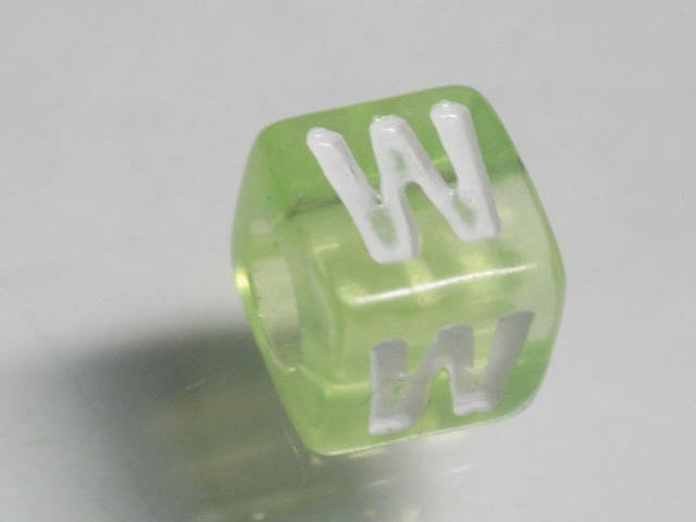 TOKO-BEADS P005-2-W Alphabet (W) 7mm P005-2-W アルファベット（W） 7mm Asian bead & African bead  Handmade,Lampeork,bead,asia,india,ethnic,parts,accessory,beads とんぼ玉,ビーズ,トンボ玉,アジア,インド,エスニック,手作り,パーツ,アクセサリー