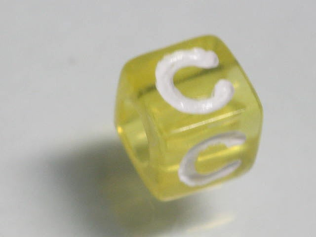 TOKO-BEADS P005-3-C Alphabet (C) 7mm P005-3-C アルファベット（C） 7mm Asian bead & African bead  Handmade,Lampeork,bead,asia,india,ethnic,parts,accessory,beads とんぼ玉,ビーズ,トンボ玉,アジア,インド,エスニック,手作り,パーツ,アクセサリー