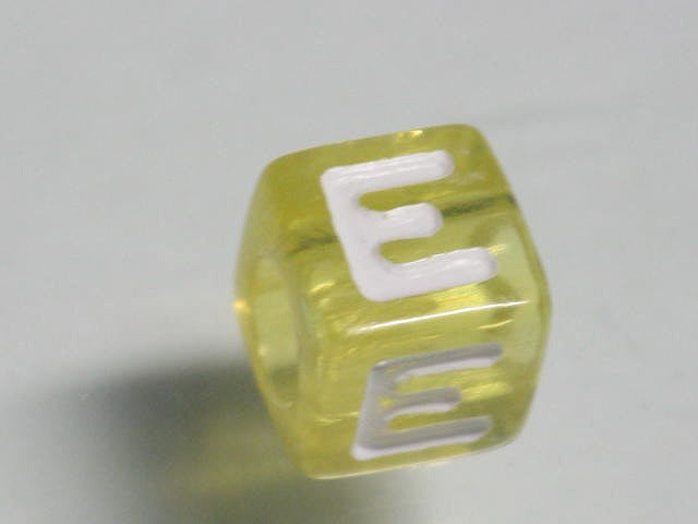TOKO-BEADS P005-3-E Alphabet (E) 7mm P005-3-E アルファベット（E） 7mm Asian bead & African bead  Handmade,Lampeork,bead,asia,india,ethnic,parts,accessory,beads とんぼ玉,ビーズ,トンボ玉,アジア,インド,エスニック,手作り,パーツ,アクセサリー
