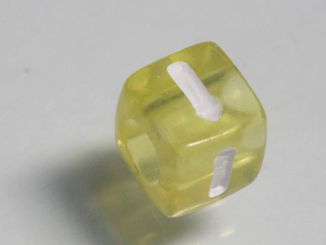 TOKO-BEADS P005-3-I Alphabet (I) 7mm P005-3-I アルファベット（I） 7mm Asian bead & African bead  Handmade,Lampeork,bead,asia,india,ethnic,parts,accessory,beads とんぼ玉,ビーズ,トンボ玉,アジア,インド,エスニック,手作り,パーツ,アクセサリー