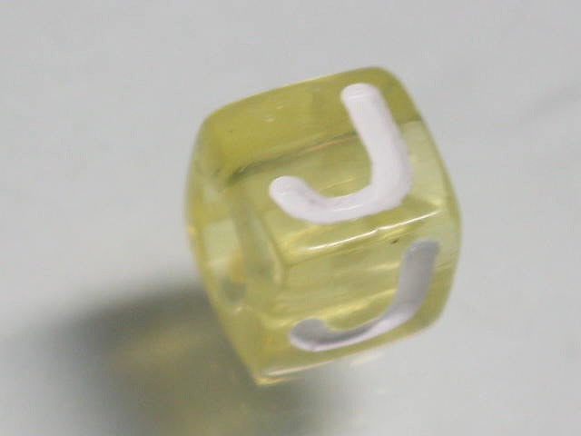 TOKO-BEADS P005-3-J Alphabet (J) 7mm P005-3-J アルファベット（J） 7mm Asian bead & African bead  Handmade,Lampeork,bead,asia,india,ethnic,parts,accessory,beads とんぼ玉,ビーズ,トンボ玉,アジア,インド,エスニック,手作り,パーツ,アクセサリー