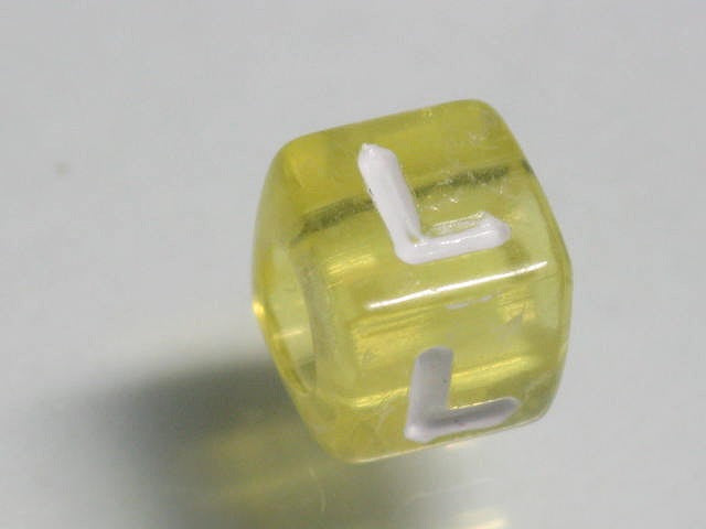TOKO-BEADS P005-3-L Alphabet (L) 7mm P005-3-L アルファベット（L） 7mm Asian bead & African bead  Handmade,Lampeork,bead,asia,india,ethnic,parts,accessory,beads とんぼ玉,ビーズ,トンボ玉,アジア,インド,エスニック,手作り,パーツ,アクセサリー