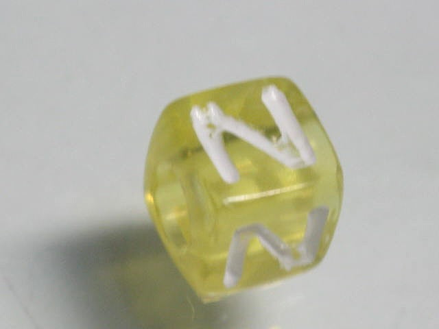 TOKO-BEADS P005-3-N Alphabet (N) 7mm P005-3-N アルファベット（N） 7mm Asian bead & African bead  Handmade,Lampeork,bead,asia,india,ethnic,parts,accessory,beads とんぼ玉,ビーズ,トンボ玉,アジア,インド,エスニック,手作り,パーツ,アクセサリー