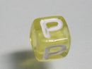 TOKO-BEADS P005-3-P Alphabet (P) 7mm P005-3-P アルファベット（P） 7mm Asian bead & African bead  Handmade,Lampeork,bead,asia,india,ethnic,parts,accessory,beads とんぼ玉,ビーズ,トンボ玉,アジア,インド,エスニック,手作り,パーツ,アクセサリー