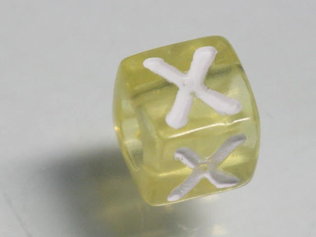 TOKO-BEADS P005-3-X Alphabet (X) 7mm P005-3-X アルファベット（X） 7mm Asian bead & African bead  Handmade,Lampeork,bead,asia,india,ethnic,parts,accessory,beads とんぼ玉,ビーズ,トンボ玉,アジア,インド,エスニック,手作り,パーツ,アクセサリー