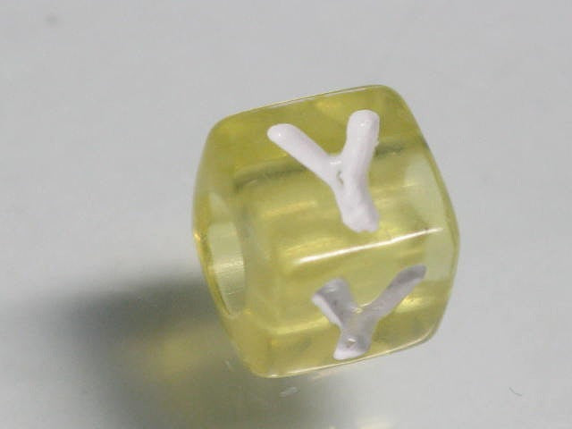 TOKO-BEADS P005-3-Y Alphabet (Y) 7mm P005-3-Y アルファベット（Y） 7mm Asian bead & African bead  Handmade,Lampeork,bead,asia,india,ethnic,parts,accessory,beads とんぼ玉,ビーズ,トンボ玉,アジア,インド,エスニック,手作り,パーツ,アクセサリー