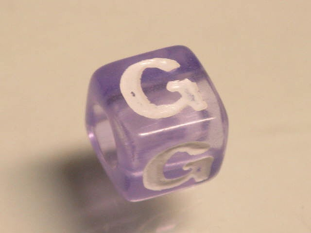 TOKO-BEADS P005-4-G Alphabet (G) 7mm P005-4-G アルファベット（G） 7mm Asian bead & African bead  Handmade,Lampeork,bead,asia,india,ethnic,parts,accessory,beads とんぼ玉,ビーズ,トンボ玉,アジア,インド,エスニック,手作り,パーツ,アクセサリー