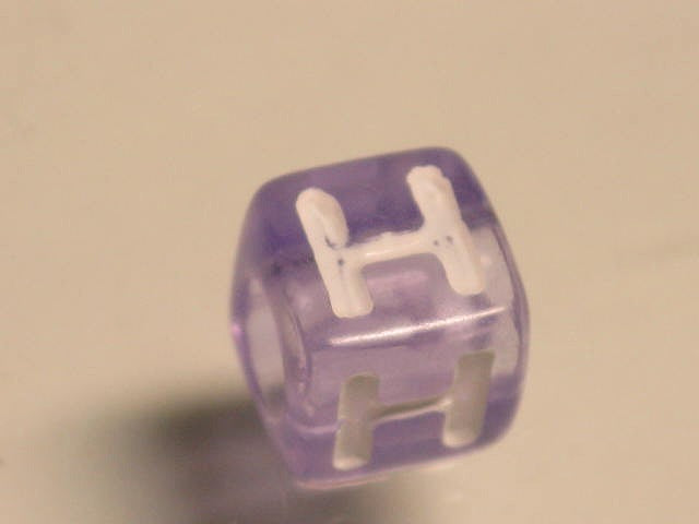 TOKO-BEADS P005-4-H Alphabet (H) 7mm P005-4-H アルファベット（H） 7mm Asian bead & African bead  Handmade,Lampeork,bead,asia,india,ethnic,parts,accessory,beads とんぼ玉,ビーズ,トンボ玉,アジア,インド,エスニック,手作り,パーツ,アクセサリー